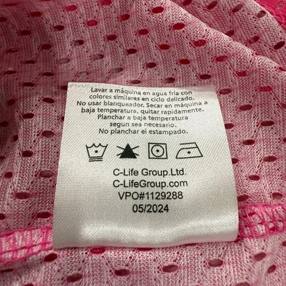 Barbie Mattel Pink Mesh Collegiate Striped Jersey Shirt Women's Size Medium 1959 - Picture 5 of 6